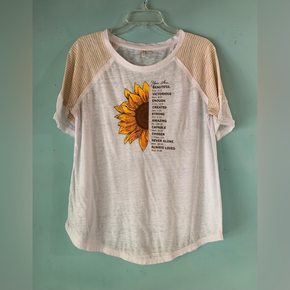 Cato ladies sunflower t-shirt size M
